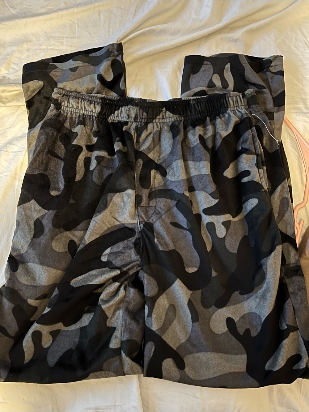 Men's Black & Gray Camo Jogger Sweatpants